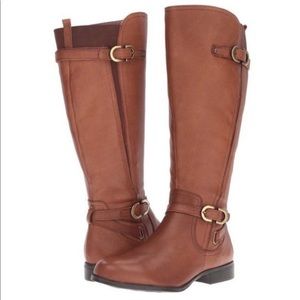 Naturalizer Women’s Jenning Riding Boots in Banana Bread Leather   7.5 W